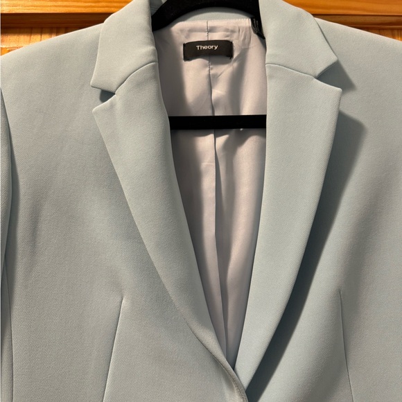 Theory Light Blue Suit Blazer - Picture 3 of 6